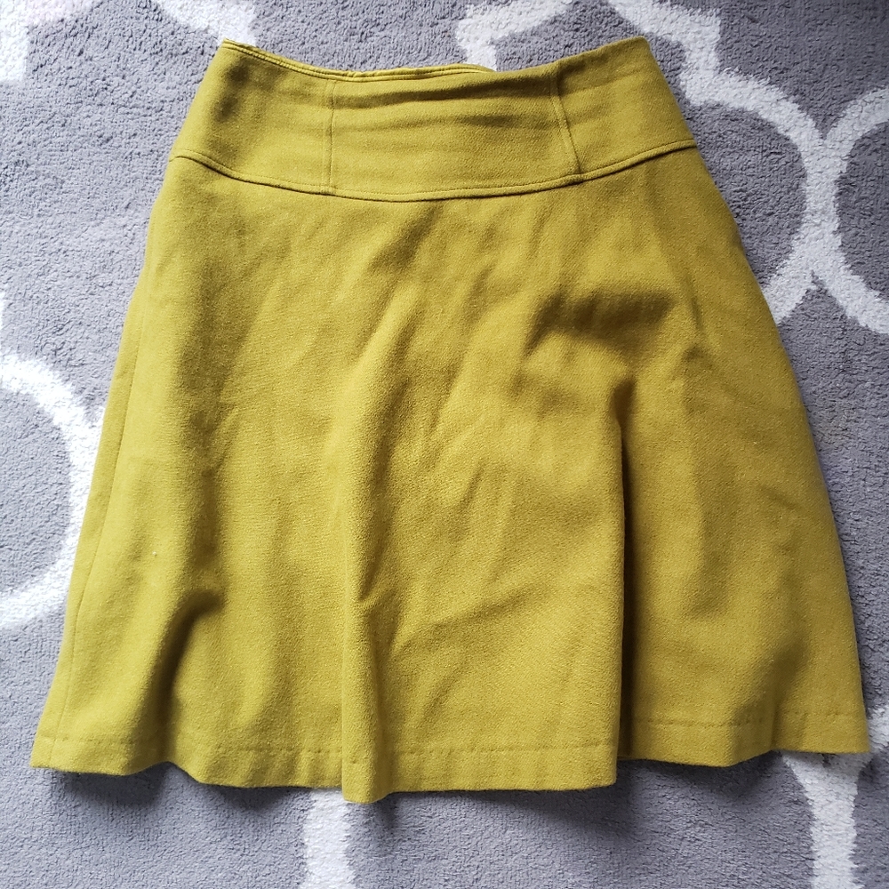 Boden Wool A-line Skirt